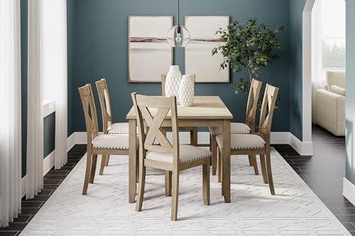 7 Piece Dining Set with Table and 6 Chairs V837858