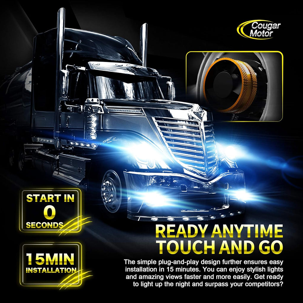 H4 LED Bulb 6500K Cool White Conversion Kit J683
