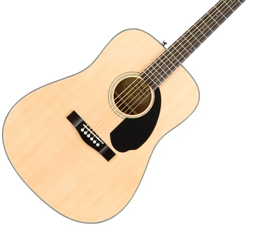 Solid Top Dreadnought Acoustic Guitar Bundle with Hard Case, Tuner, Strings, Picks H99330