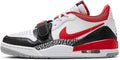 White Fire Red Black Low Top Sneakers P91519