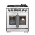 30 Gas Burner Electric Oven Range with French Door and 5 Sealed Burners I77791