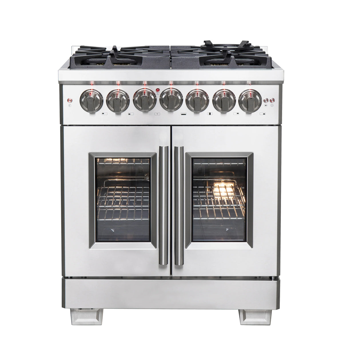 30 Gas Burner Electric Oven Range with French Door and 5 Sealed Burners I77791