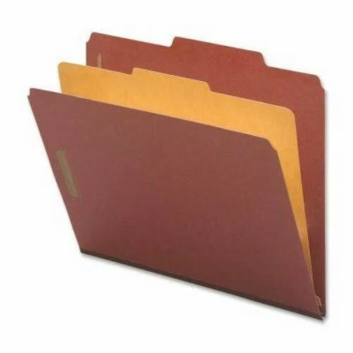 Red 2x22 Expansion Classification Folders, 10 per Box G359182