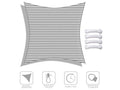 18x18 ft 97% UV Block Square Sun Shade Sail Canopy V210