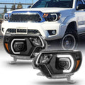 For 2012-2015 Toyota Tacoma Black LED Projector Headlights Left+Right L913669