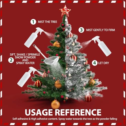 Self Adhesive Fake Snow Flocking Powder 3.4 Pounds W3909