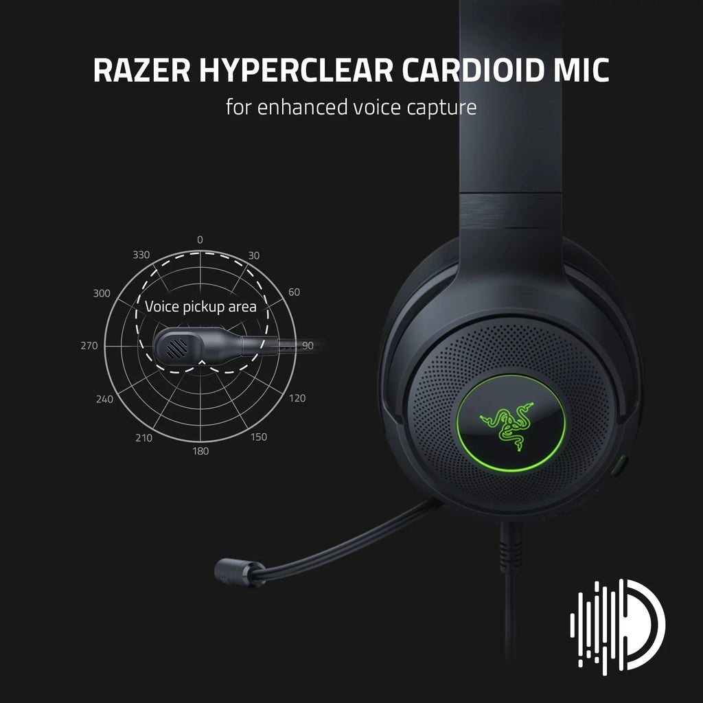 Black Wired Gaming Headset M839237