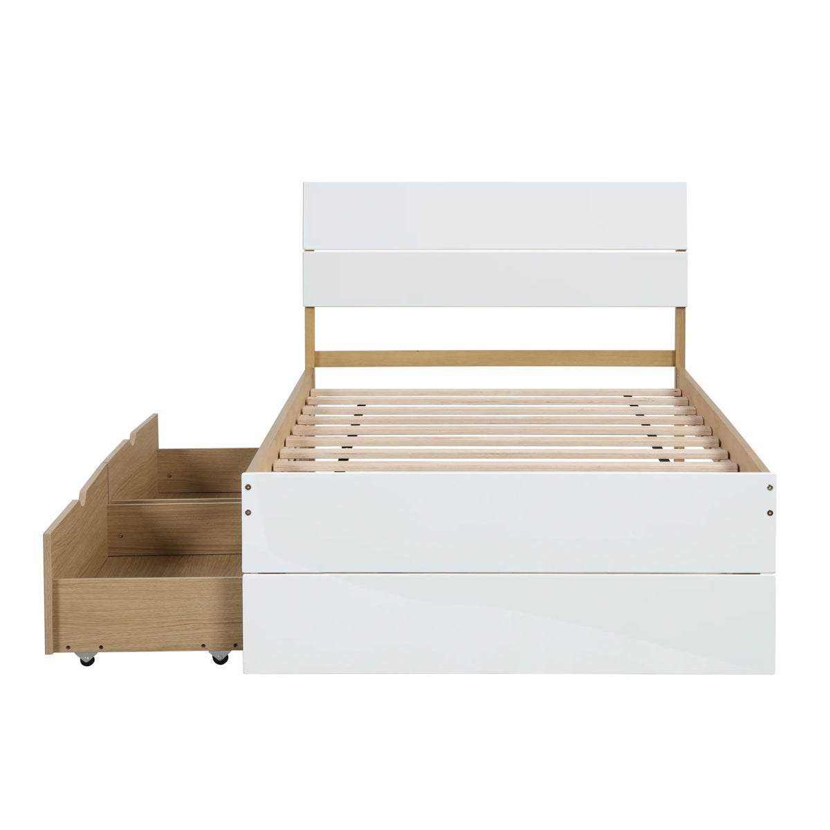 Twin Bed Frame with 2 Drawers V12843