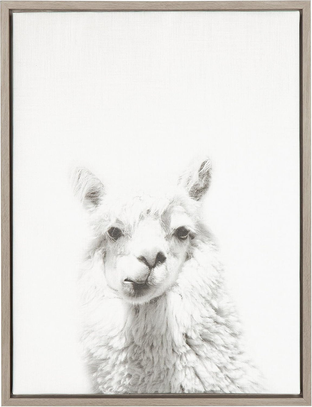 Black and White Framed Canvas Wall Art, 18x24 D3465
