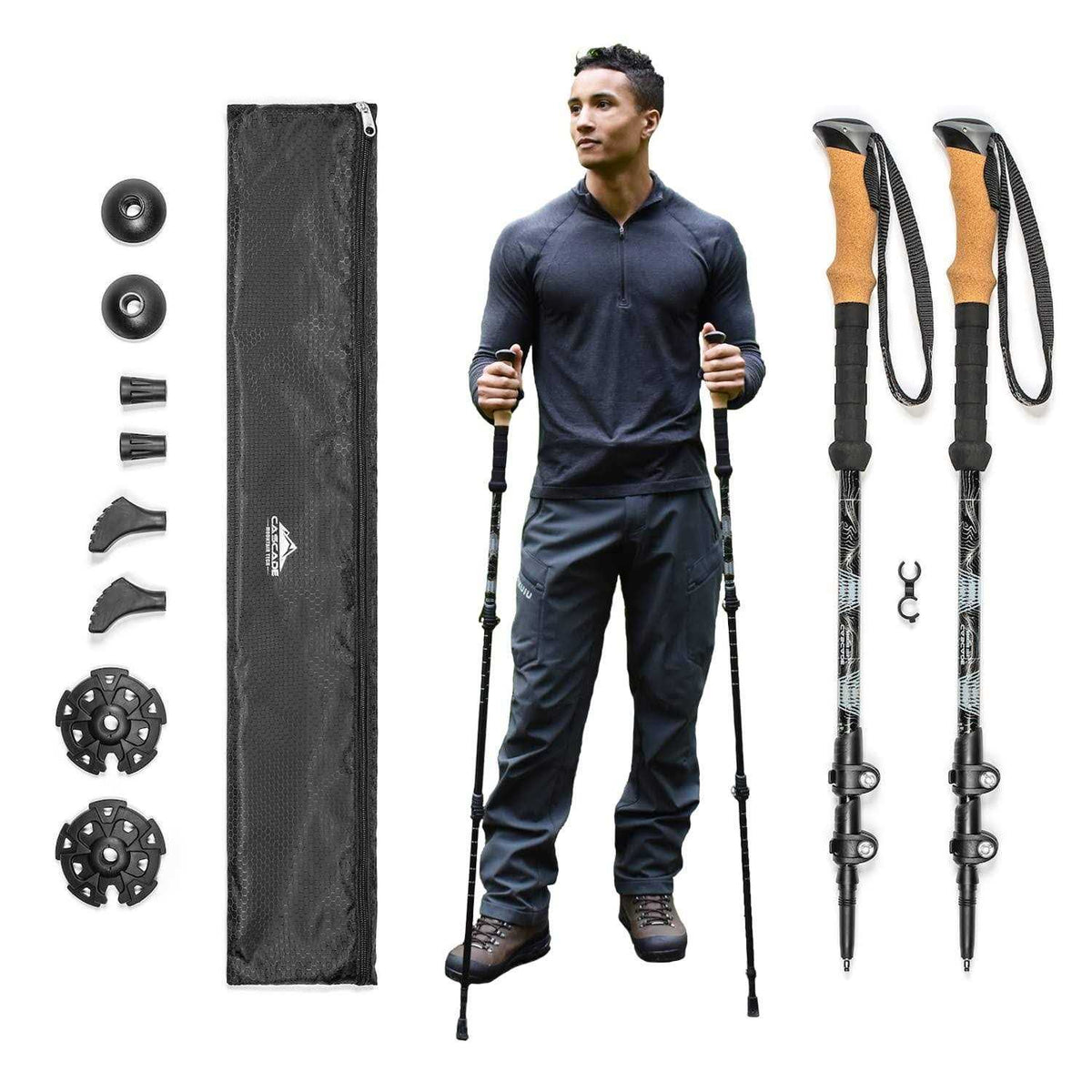 Aluminum Quick Lock Trekking Poles A6768