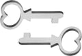 Miniature Cedar Chest Key Only 2pcs I4529