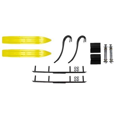 Yellow Snowmobile Skis with Round Bars R362921