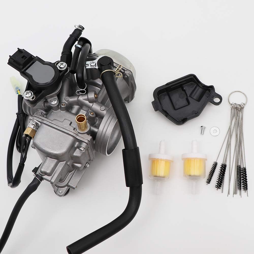 Carburetor with Carbon Dirt Jet Cleaner Tool Kit & Fuel Filters B7138