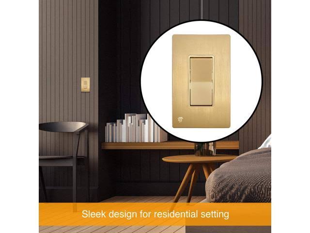 Screwless Decorator Wall Plate Outlet Cover, 1-Gang D46879