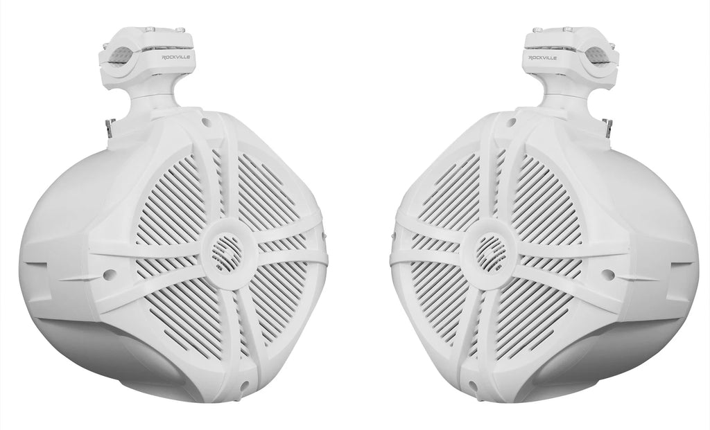 8" Wakeboard Marine Speakers with 4 Channel Amplifier and Amp Kit T25085