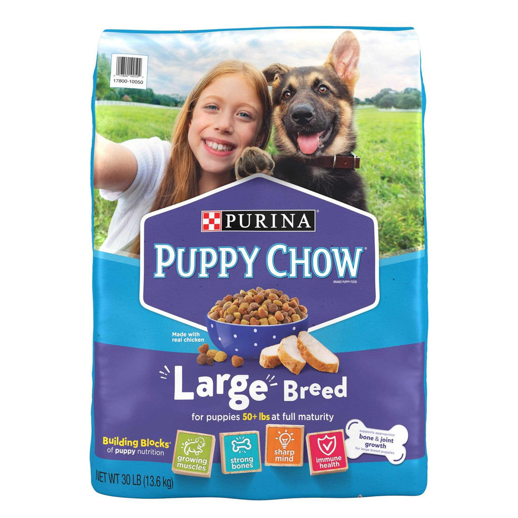 High Protein Large Breed Dry Puppy Food with Real Chicken A302981