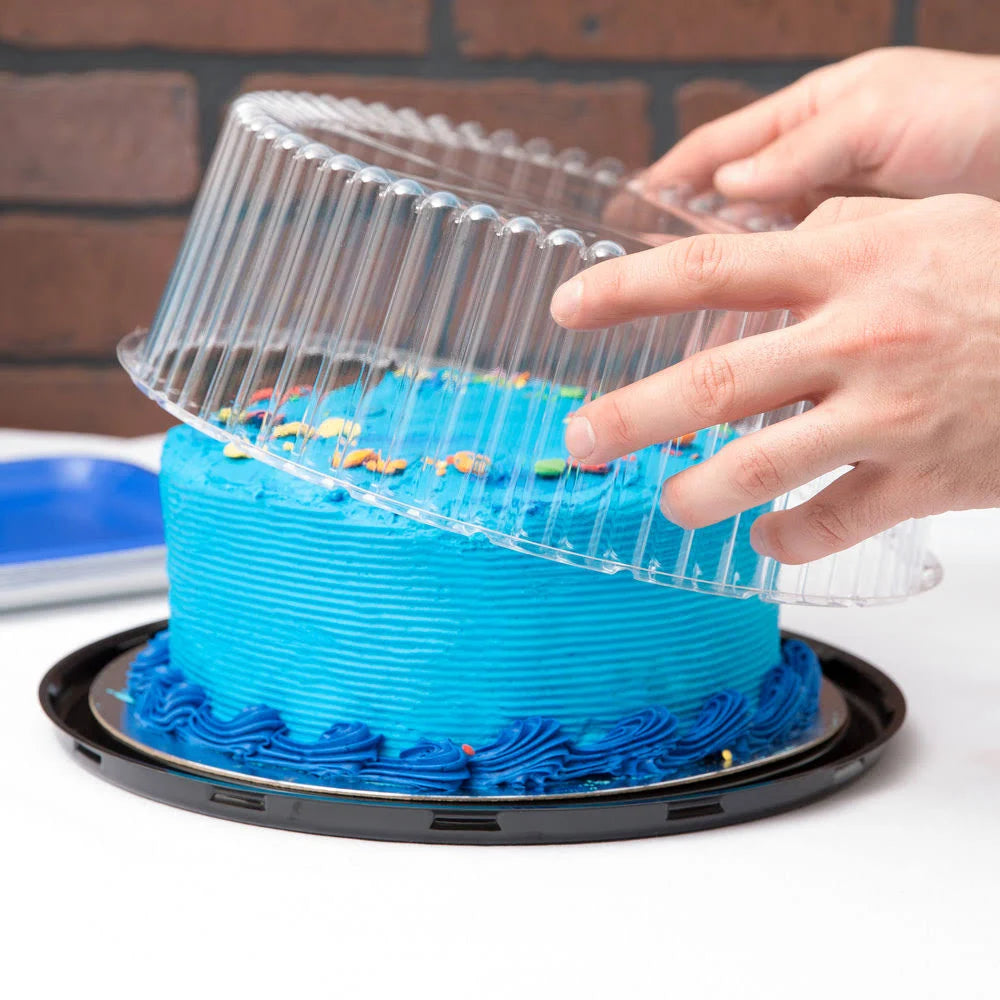 9x22 1-2 Layer Cake Display Container with Clear Dome Lid - 80/Case X39495
