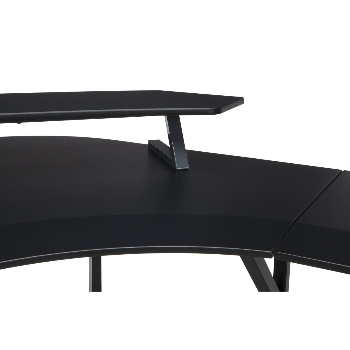 Grey L Shaped Gaming Desk P8209