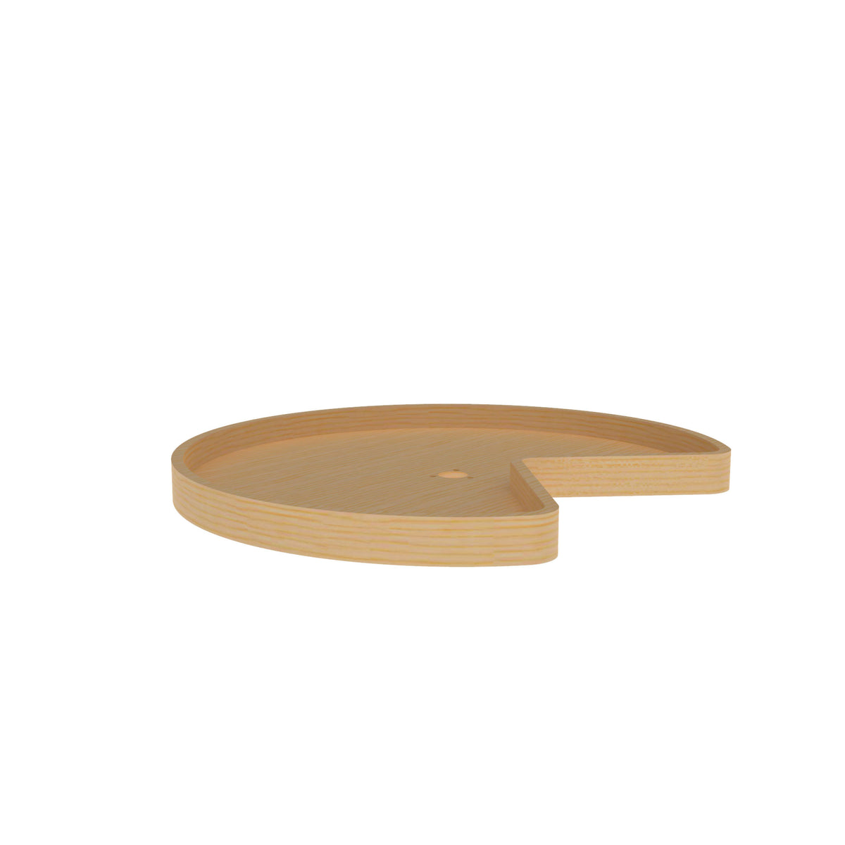 28x22 Wood Kidney Lazy Susan Shelf U50966