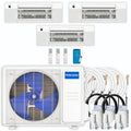 30,000 BTU 3 Zone Ceiling Cassette Ductless Air Conditioner and Heat Pump F858225