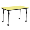 Yellow Thermal Laminate Activity Table X6130