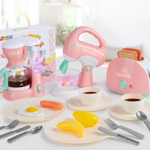 Play Kitchen Toys with Coffee Maker, Mixer, Toaster P733933