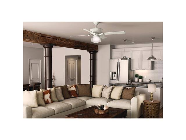 Fresh White Ceiling Fan with Light J282