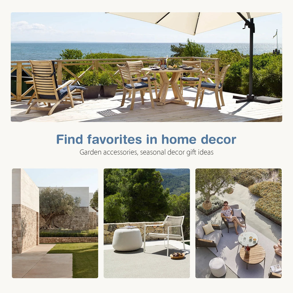 Black Outdoor Patio Furniture Set with Sectional Sofa, Table, Chairs and Cushions J39100
