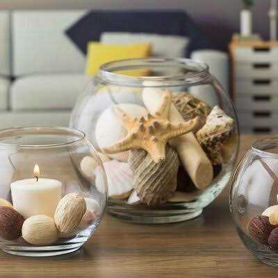Glass Bubble Bowl 3.5 N6857