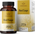 Red Sage Capsules - Organic Dan Shen Root Powder Supplement - Salvia Miltiorrhiza Pills - 1200mg, 100 Vegetarian Caps C954767