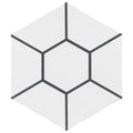 White 6 in. x 7 in. Porcelain Floor and Wall Tile (2.97 Sq. ft./Case) C2998