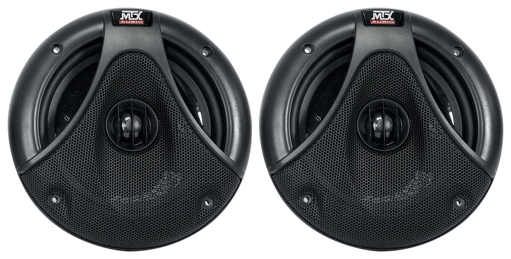 6.5" 150 Watt Black Marine Boat Wakeboard Tower Speakers D59158