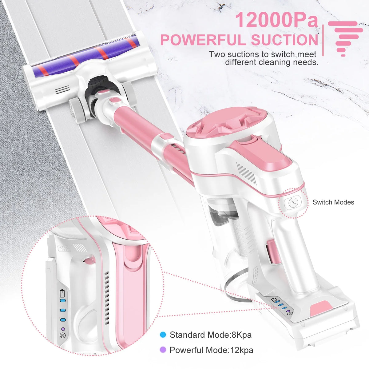 Cordless Stick Vacuum Cleaner with 2200mAh Lithium Batteries H74177