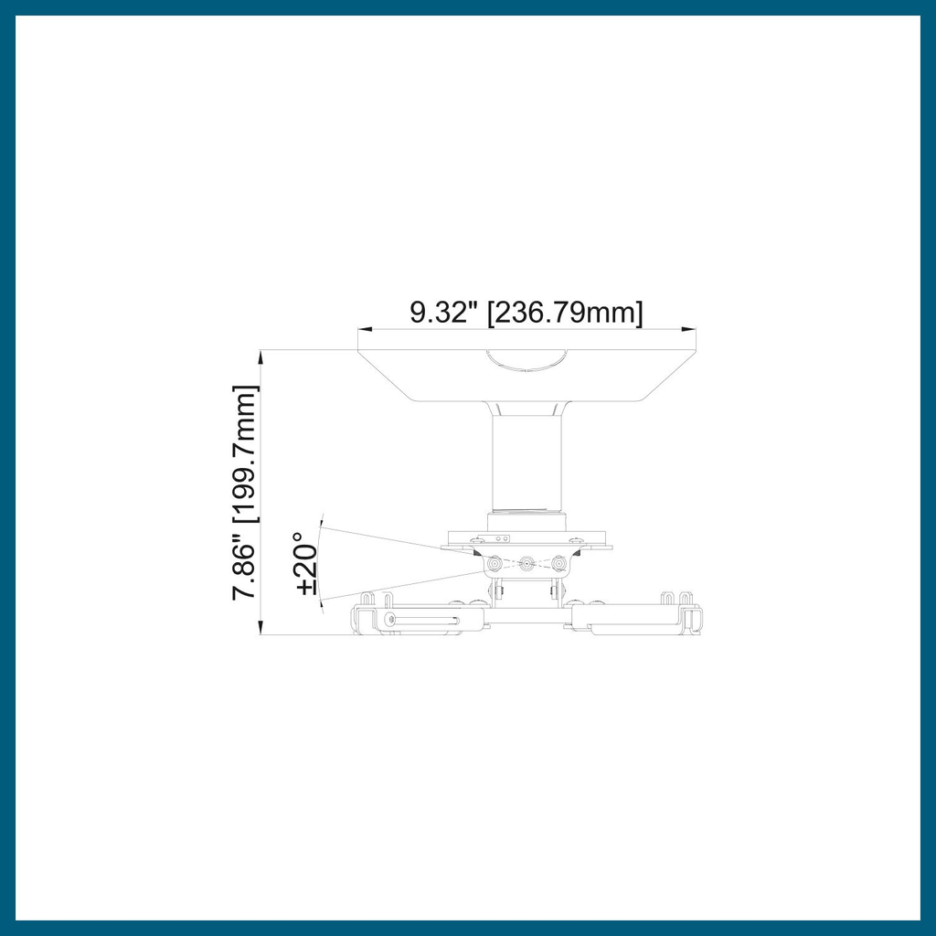Projector Mount Kit Ceiling Adapter S96381