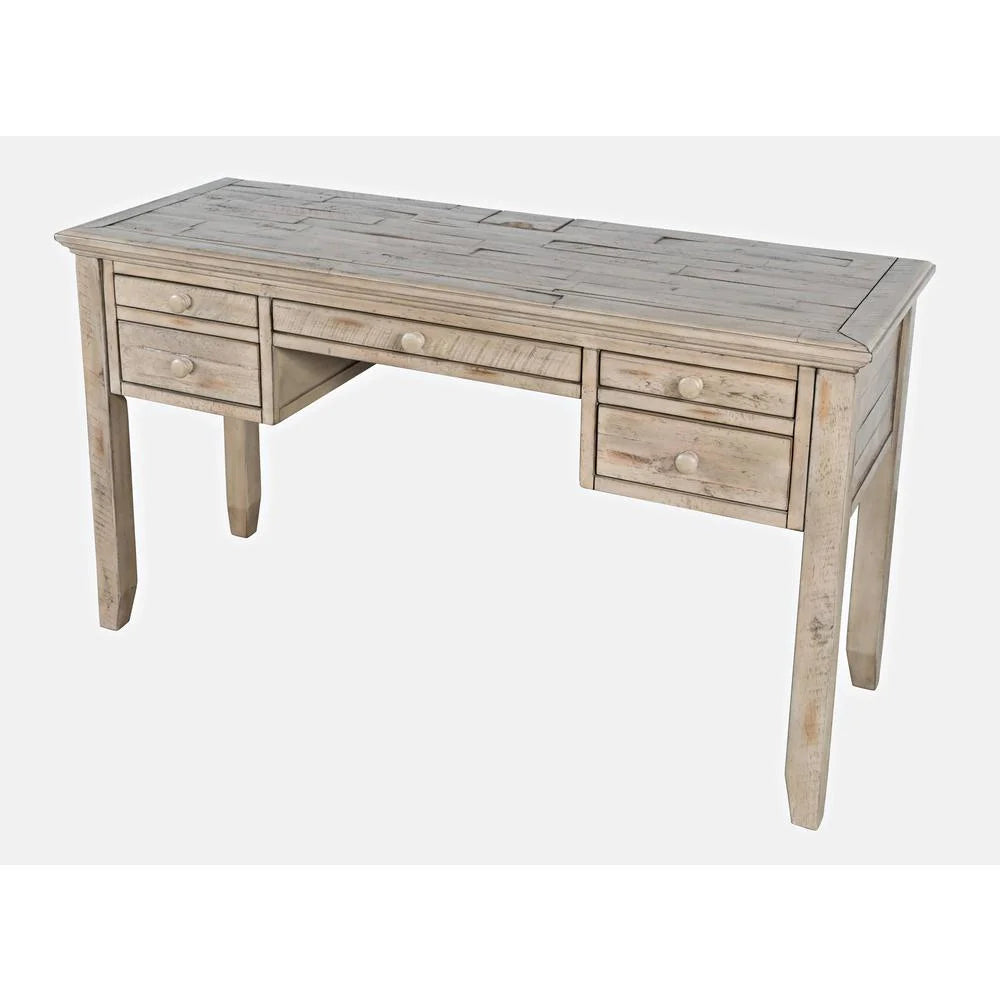 Distressed Acacia USB Charging Desk E1952