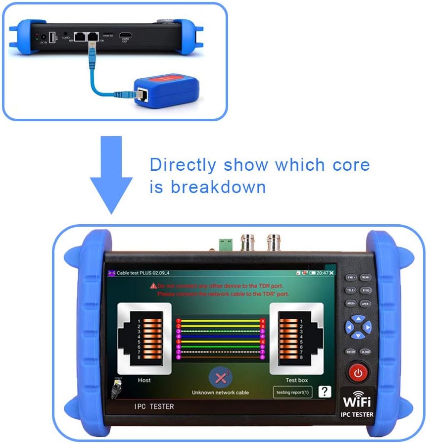 7 Inch IP Camera Tester Monitor T6256