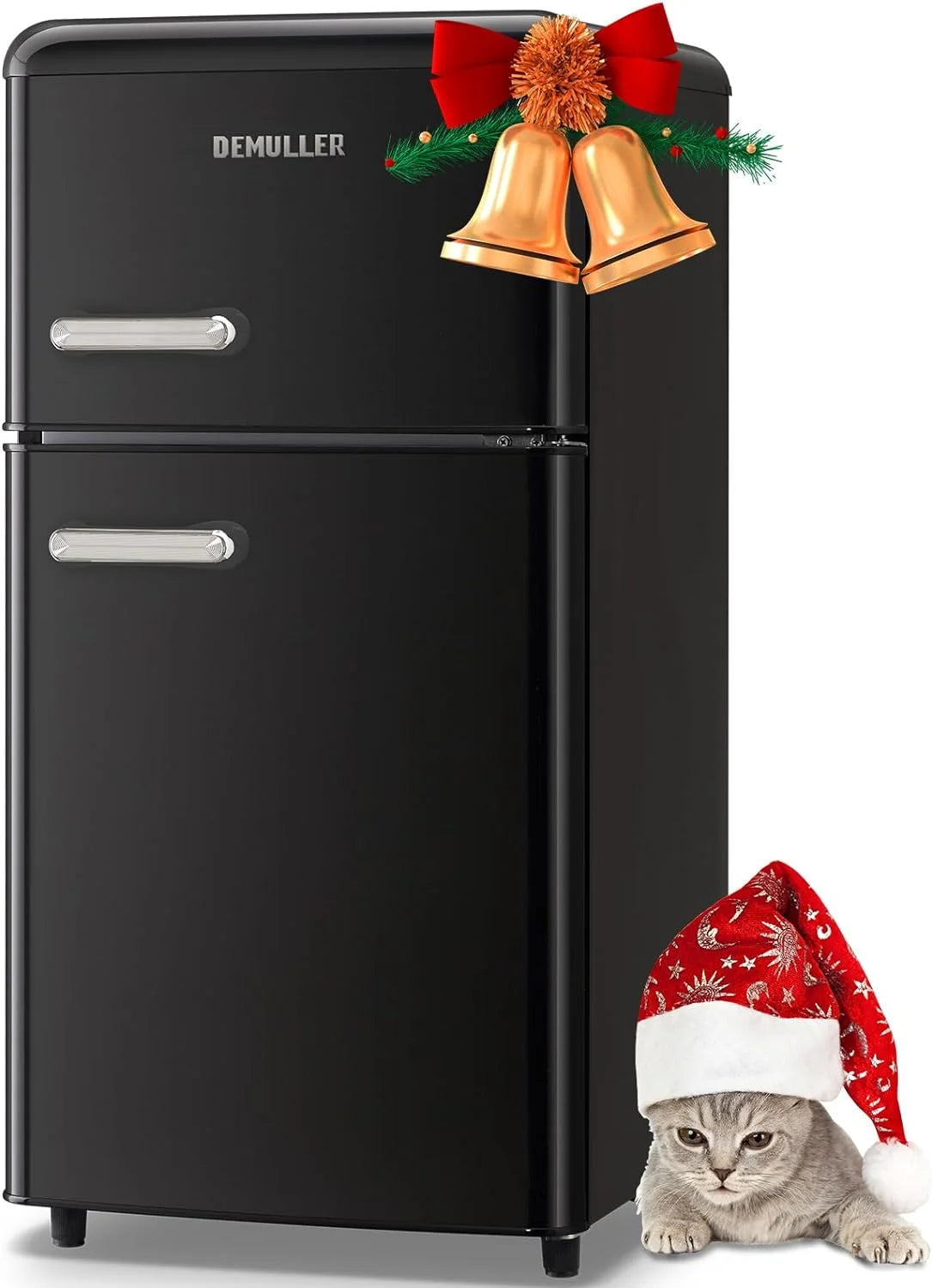 3.5 Cu.ft Dual Door Small Refrigerator with Freezer W55631