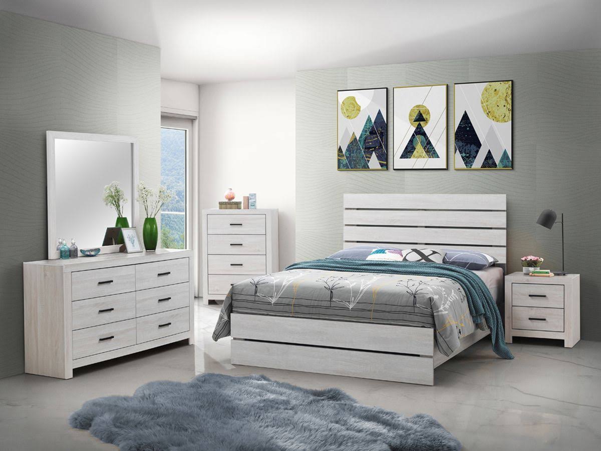White Nightstand A11584
