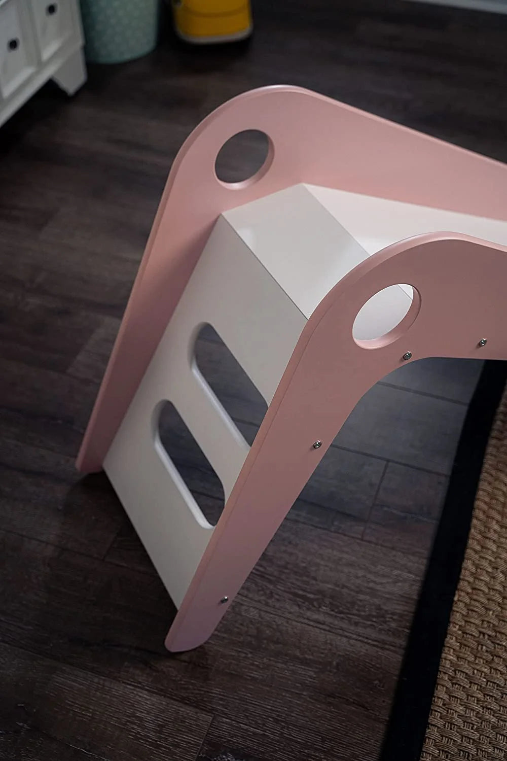 Pink Wooden Indoor Slide for Toddlers G508839
