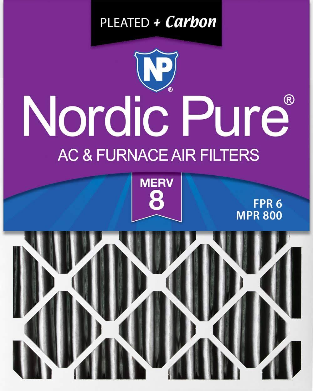 18x20x1 MERV 8 Pleated Carbon Air Filters 6 Pack L297308