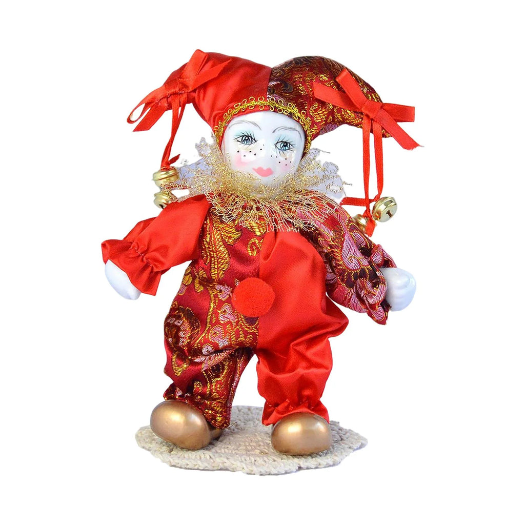 Antique Porcelain Harlequin Doll Ornaments M119