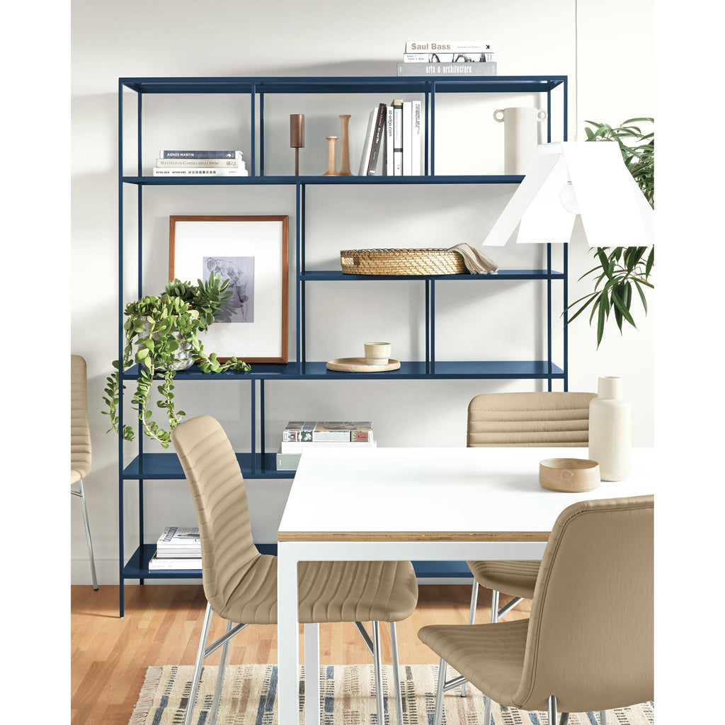Modern Foshay Bookcase 15d 32W 86H in Cognac P45657
