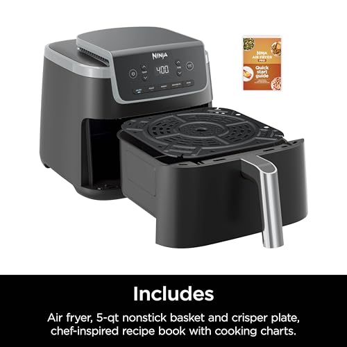 Grey 5 QT Air Fryer with Nonstick Basket J351
