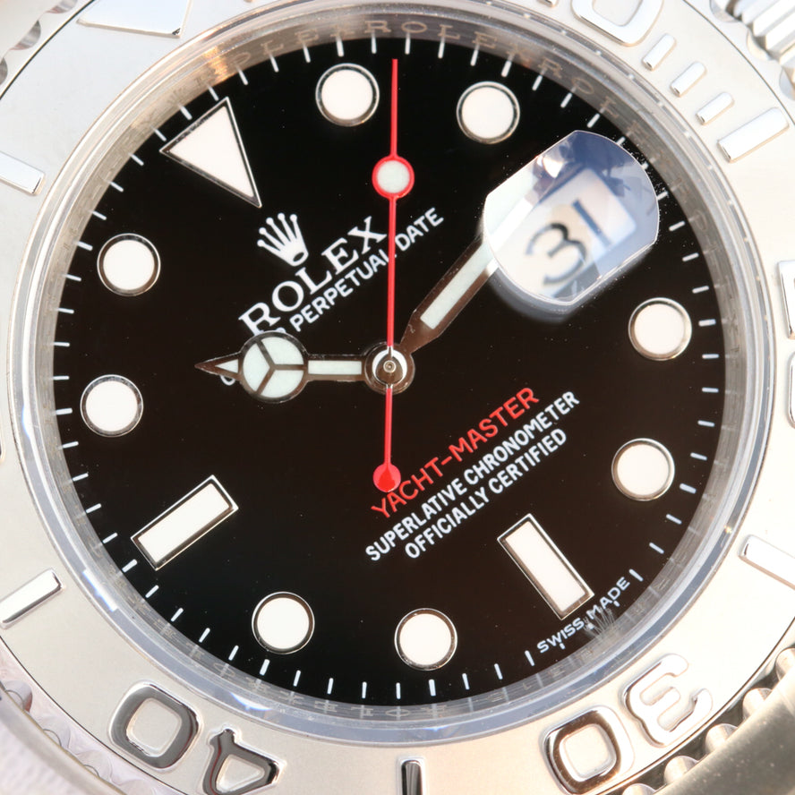 Pure Silver Black & White Dial Stainless Steel 40mm Y9754