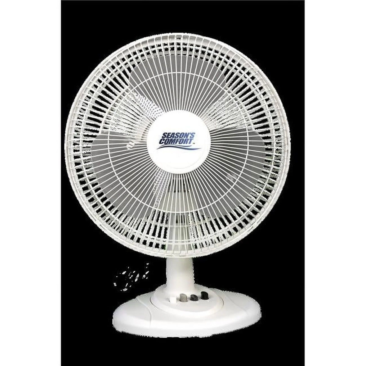 12-In. Oscillating Table Fan, White Z994
