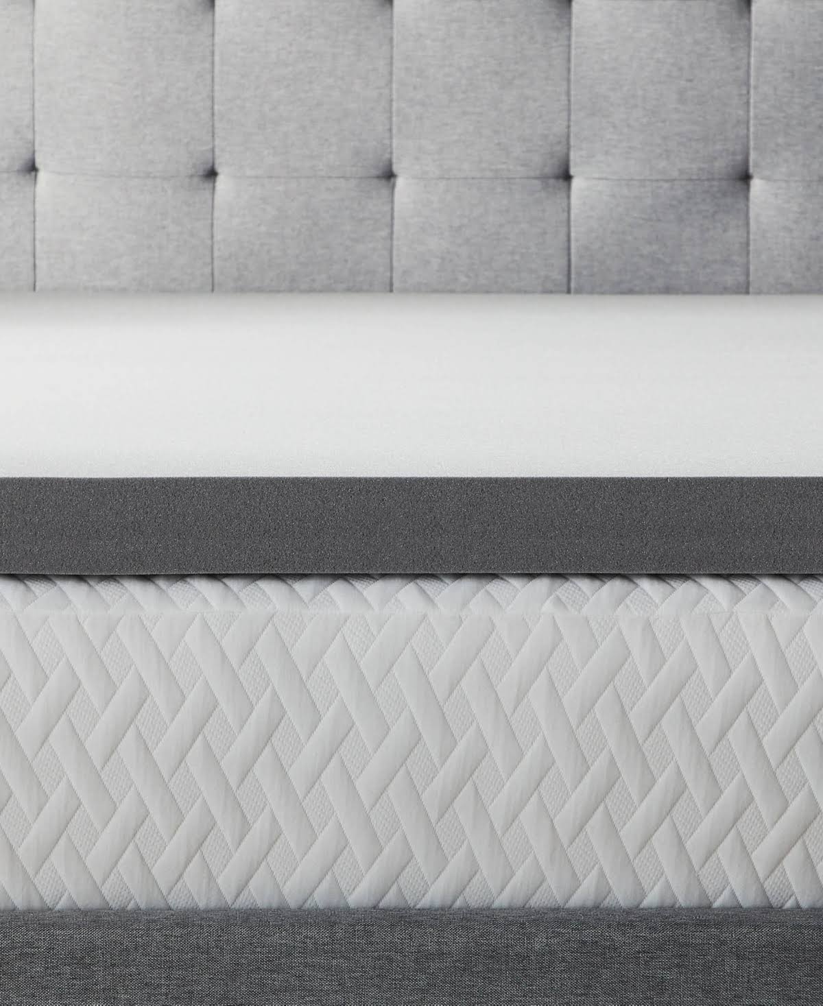 California King Bamboo Charcoal Memory Foam Topper L915