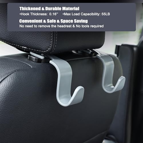 Car Seat Headrest Hook 4 Pack Black L269129