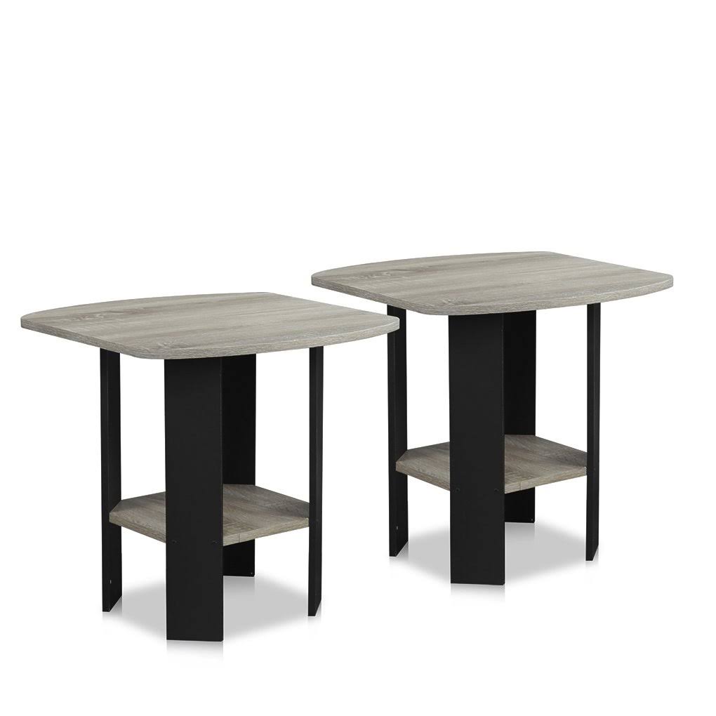 2 Pack French Oak Grey End Table I37007