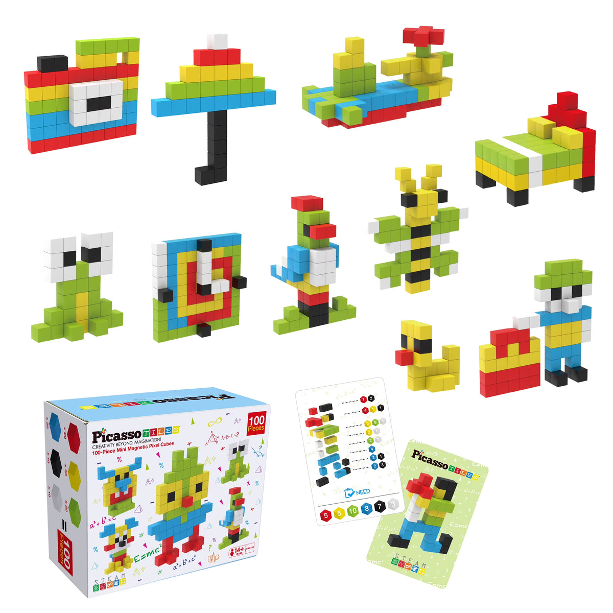 100 Piece Magnetic Cube Puzzle Toy Kit W66523