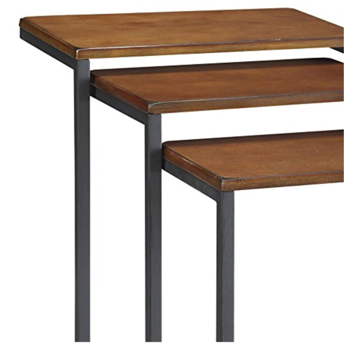 Nesting Table Set in Chestnut and Black C6475
